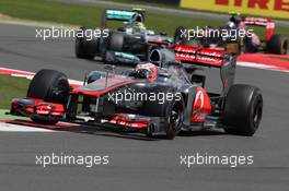 Jenson Button (GBR), McLaren Mercedes  08.07.2012. Formula 1 World Championship, Rd 9, British Grand Prix, Silverstone, England, Race Day