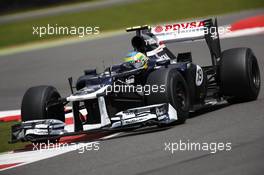 Bruno Senna (BRA) Williams FW34. 08.07.2012. Formula 1 World Championship, Rd 9, British Grand Prix, Silverstone, England, Race Day
