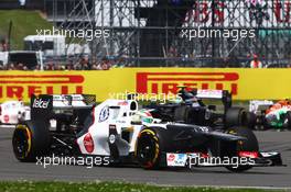Sergio Perez (MEX) Sauber C31. 08.07.2012. Formula 1 World Championship, Rd 9, British Grand Prix, Silverstone, England, Race Day