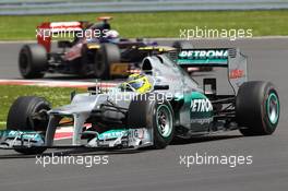 Nico Rosberg (GER) Mercedes AMG F1 W03. 08.07.2012. Formula 1 World Championship, Rd 9, British Grand Prix, Silverstone, England, Race Day