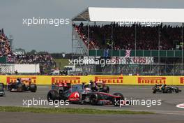 Jenson Button (GBR) McLaren MP4/27. 08.07.2012. Formula 1 World Championship, Rd 9, British Grand Prix, Silverstone, England, Race Day