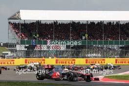 Lewis Hamilton (GBR) McLaren MP4/27. 08.07.2012. Formula 1 World Championship, Rd 9, British Grand Prix, Silverstone, England, Race Day