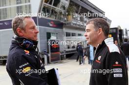 Jonathan Wheatley (GBR) Red Bull Racing Team Manager (Left). 07.07.2012. Formula 1 World Championship, Rd 9, British Grand Prix, Silverstone, England, Qualifying Day
