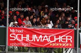 Banner for Michael Schumacher (GER) Mercedes AMG F1.