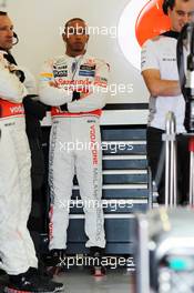 Lewis Hamilton (GBR) McLaren. 07.07.2012. Formula 1 World Championship, Rd 9, British Grand Prix, Silverstone, England, Qualifying Day