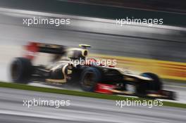 Romain Grosjean (FRA) Lotus F1 E20. 07.07.2012. Formula 1 World Championship, Rd 9, British Grand Prix, Silverstone, England, Qualifying Day