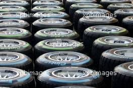 Pirelli tires  07.07.2012. Formula 1 World Championship, Rd 9, British Grand Prix, Silverstone, England, Qualifying Day
