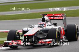 Jenson Button (GBR) McLaren MP4/27. 07.07.2012. Formula 1 World Championship, Rd 9, British Grand Prix, Silverstone, England, Qualifying Day