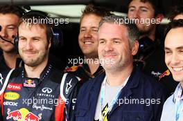 Chris Moyles (GBR) Radio 1 DJ with the Red Bull Racing team. 07.07.2012. Formula 1 World Championship, Rd 9, British Grand Prix, Silverstone, England, Qualifying Day