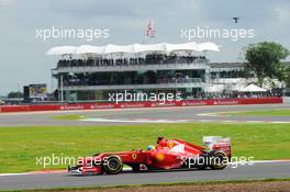 Fernando Alonso (ESP) Ferrari F2012. 07.07.2012. Formula 1 World Championship, Rd 9, British Grand Prix, Silverstone, England, Qualifying Day
