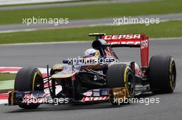 Jean-Eric Vergne (FRA) Scuderia Toro Rosso STR7. 07.07.2012. Formula 1 World Championship, Rd 9, British Grand Prix, Silverstone, England, Qualifying Day