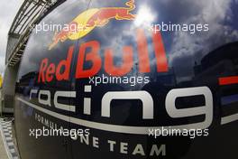 Red Bull Racing logo.                                07.07.2012. Formula 1 World Championship, Rd 9, British Grand Prix, Silverstone, England, Qualifying Day