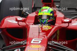 Felipe Massa (BRA) Ferrari F2012 wears a star on his helmet for Maria De Villota (ESP) Marussia F1 Team Test Driver. 07.07.2012. Formula 1 World Championship, Rd 9, British Grand Prix, Silverstone, England, Qualifying Day