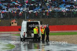 The qualifying session is suspended due to heavy rain. 07.07.2012. Formula 1 World Championship, Rd 9, British Grand Prix, Silverstone, England, Qualifying Day