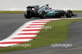 Michael Schumacher (GER) Mercedes AMG F1 W03. 07.07.2012. Formula 1 World Championship, Rd 9, British Grand Prix, Silverstone, England, Qualifying Day