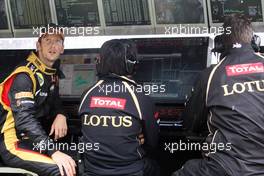 Romain Grosjean (FRA) Lotus F1 Team. 07.07.2012. Formula 1 World Championship, Rd 9, British Grand Prix, Silverstone, England, Qualifying Day