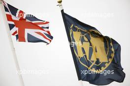 Union and FIA flags. 07.07.2012. Formula 1 World Championship, Rd 9, British Grand Prix, Silverstone, England, Qualifying Day