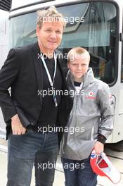 Gordon Ramsay (GBR) Celebrity Chef. 08.07.2012. Formula 1 World Championship, Rd 9, British Grand Prix, Silverstone, England, Race Day