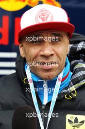 Goldie (GBR) Actor and Musician. 08.07.2012. Formula 1 World Championship, Rd 9, British Grand Prix, Silverstone, England, Race Day