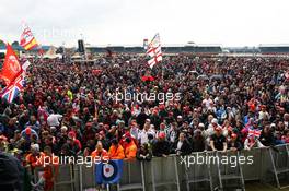 Fans at the post race concert. 08.07.2012. Formula 1 World Championship, Rd 9, British Grand Prix, Silverstone, England, Race Day