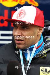 Goldie (GBR) Actor and Musician. 08.07.2012. Formula 1 World Championship, Rd 9, British Grand Prix, Silverstone, England, Race Day
