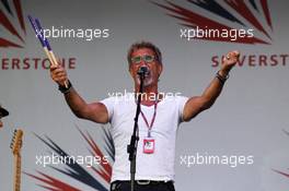 Eddie Jordan (IRE) BBC Television Pundit at the post race concert. 08.07.2012. Formula 1 World Championship, Rd 9, British Grand Prix, Silverstone, England, Race Day