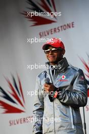 Lewis Hamilton (GBR) McLaren at the post race concert. 08.07.2012. Formula 1 World Championship, Rd 9, British Grand Prix, Silverstone, England, Race Day
