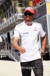 Lewis Hamilton (GBR) McLaren. 05.07.2012. Formula 1 World Championship, Rd 9, British Grand Prix, Silverstone, England, Preparation Day