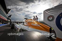 Sahara Force India F1 VJM05. 05.07.2012. Formula 1 World Championship, Rd 9, British Grand Prix, Silverstone, England, Preparation Day