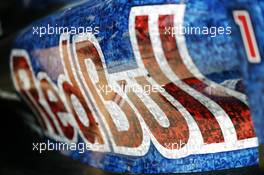 The Red Bull Racing RB8 with livery made up of 1000s images of fans. 05.07.2012. Formula 1 World Championship, Rd 9, British Grand Prix, Silverstone, England, Preparation Day