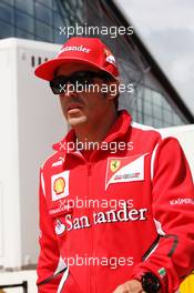 Fernando Alonso (ESP) Ferrari. 05.07.2012. Formula 1 World Championship, Rd 9, British Grand Prix, Silverstone, England, Preparation Day