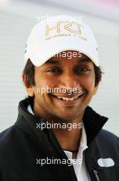 Narain Karthikeyan (IND) Hispania Racing F1 Team (HRT). 05.07.2012. Formula 1 World Championship, Rd 9, British Grand Prix, Silverstone, England, Preparation Day
