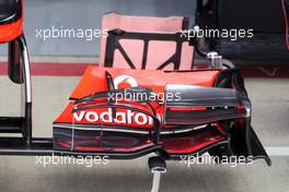 McLaren MP4/27 front wing. 05.07.2012. Formula 1 World Championship, Rd 9, British Grand Prix, Silverstone, England, Preparation Day