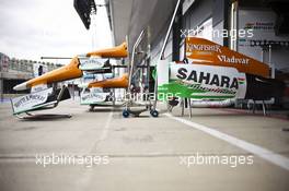 Sahara Force India F1 VJM05 bodywork. 05.07.2012. Formula 1 World Championship, Rd 9, British Grand Prix, Silverstone, England, Preparation Day