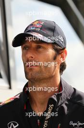 Mark Webber (AUS) Red Bull Racing. 05.07.2012. Formula 1 World Championship, Rd 9, British Grand Prix, Silverstone, England, Preparation Day