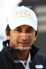 Narain Karthikeyan (IND) Hispania Racing F1 Team (HRT). 05.07.2012. Formula 1 World Championship, Rd 9, British Grand Prix, Silverstone, England, Preparation Day