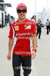 Fernando Alonso (ESP) Ferrari. 05.07.2012. Formula 1 World Championship, Rd 9, British Grand Prix, Silverstone, England, Preparation Day