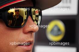 Kimi Raikkonen (FIN) Lotus F1 Team. 05.07.2012. Formula 1 World Championship, Rd 9, British Grand Prix, Silverstone, England, Preparation Day
