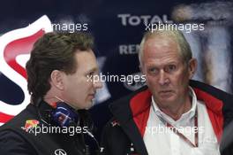 Christian Horner (GBR), Red Bull Racing, Sporting Director and Helmut Marko (AUT), Red Bull Racing, Red Bull Advisor 20.07.2012. Formula 1 World Championship, Rd 10, German Grand Prix, Hockenheim, Germany, Practice Day