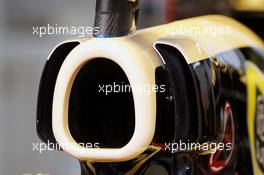New aero detail on the engine cover of Kimi Raikkonen (FIN) Lotus F1 E20. 20.07.2012. Formula 1 World Championship, Rd 10, German Grand Prix, Hockenheim, Germany, Practice Day