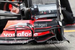 McLaren MP4/27 front wing. 20.07.2012. Formula 1 World Championship, Rd 10, German Grand Prix, Hockenheim, Germany, Practice Day