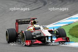 Pedro De La Rosa (ESP) HRT Formula 1 Team F112. 20.07.2012. Formula 1 World Championship, Rd 10, German Grand Prix, Hockenheim, Germany, Practice Day
