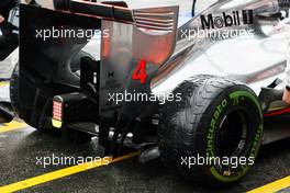 McLaren MP4/27 rear wing detail. 20.07.2012. Formula 1 World Championship, Rd 10, German Grand Prix, Hockenheim, Germany, Practice Day