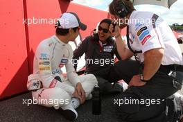Kamui Kobayashi (JAP), Sauber F1 Team and Monisha Kaltenborn (AUT), Managing director, Sauber F1 Team   22.07.2012. Formula 1 World Championship, Rd 10, German Grand Prix, Hockenheim, Germany, Race Day