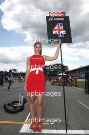 Gridgirl of Lewis Hamilton (GBR), McLaren Mercedes 22.07.2012. Formula 1 World Championship, Rd 10, German Grand Prix, Hockenheim, Germany, Race Day