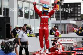 Race winner Fernando Alonso (ESP) Ferrari F2012 celebrates in parc ferme. 22.07.2012. Formula 1 World Championship, Rd 10, German Grand Prix, Hockenheim, Germany, Race Day
