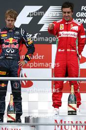Sebastian Vettel (GER), Red Bull Racing and Fernando Alonso (ESP), Scuderia Ferrari  22.07.2012. Formula 1 World Championship, Rd 10, German Grand Prix, Hockenheim, Germany, Race Day