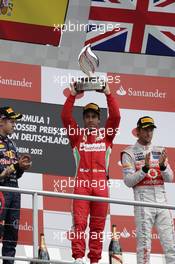 winner Fernando Alonso (ESP), Scuderia Ferrari 22.07.2012. Formula 1 World Championship, Rd 10, German Grand Prix, Hockenheim, Germany, Race Day