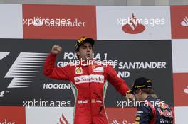 Winner Fernando Alonso (ESP), Scuderia Ferrari 22.07.2012. Formula 1 World Championship, Rd 10, German Grand Prix, Hockenheim, Germany, Race Day