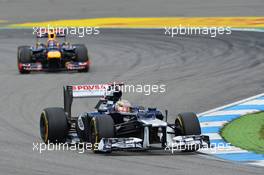 Pastor Maldonado (VEN) Williams FW34. 22.07.2012. Formula 1 World Championship, Rd 10, German Grand Prix, Hockenheim, Germany, Race Day